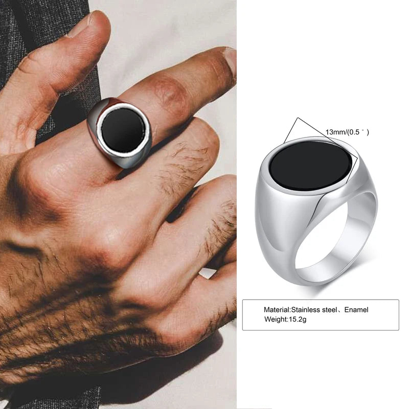 Mens Stone Rings