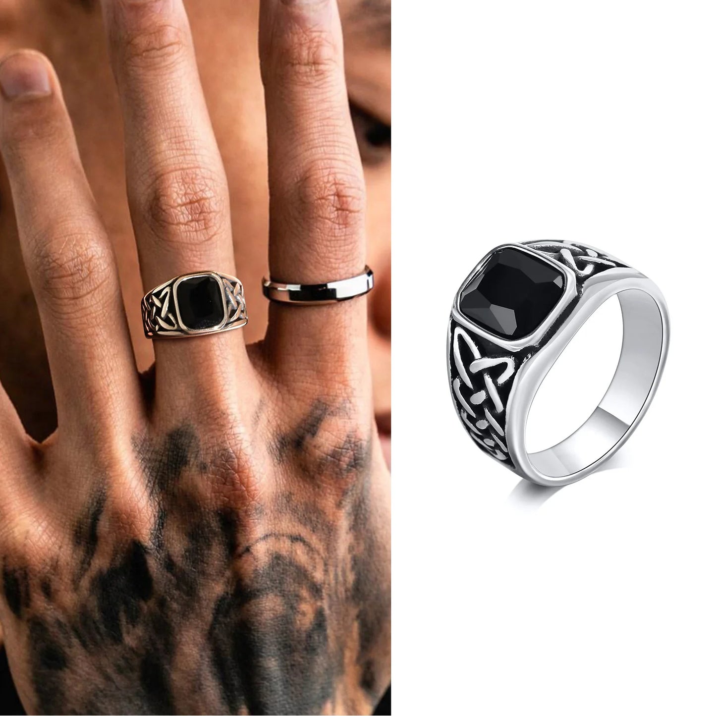 Mens Stone Rings