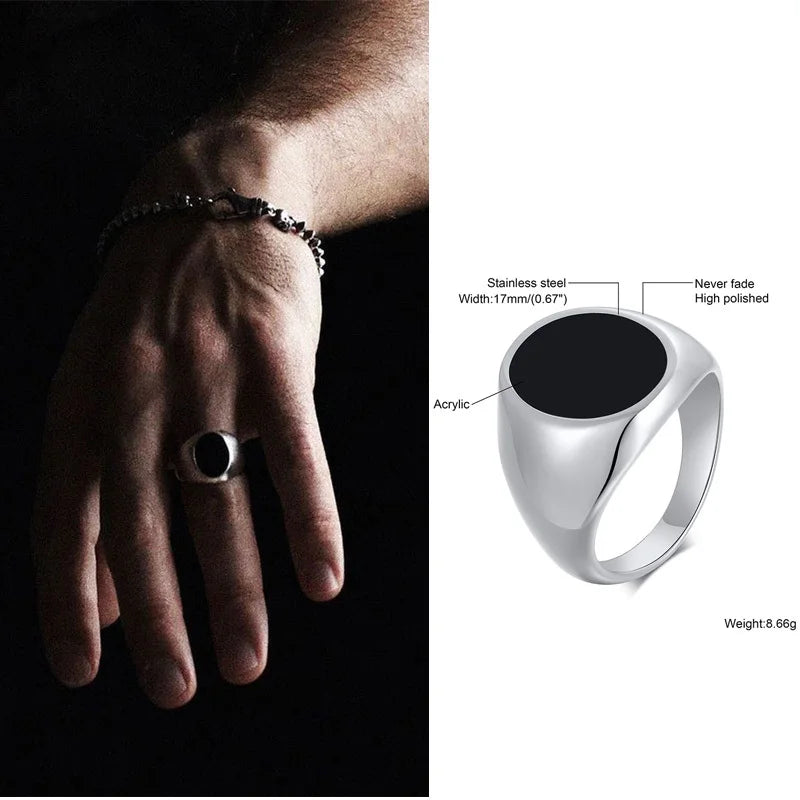 Mens Stone Rings